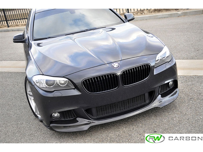 BMW F10 V Style M Tech Carbon Fiber Front Lip 528i 535i 550i