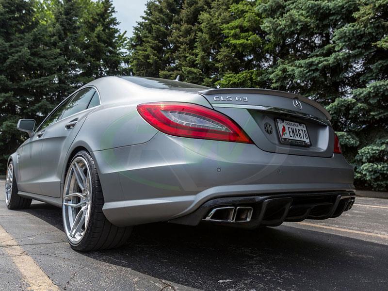 Mercedes W218 CLS63 AMG Renn Style Carbon Fiber Rear Diffuser