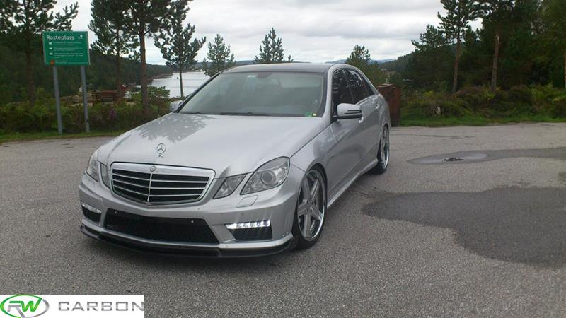 rw carbon mercedes w212 e63 amg carbon fiber brabus style front