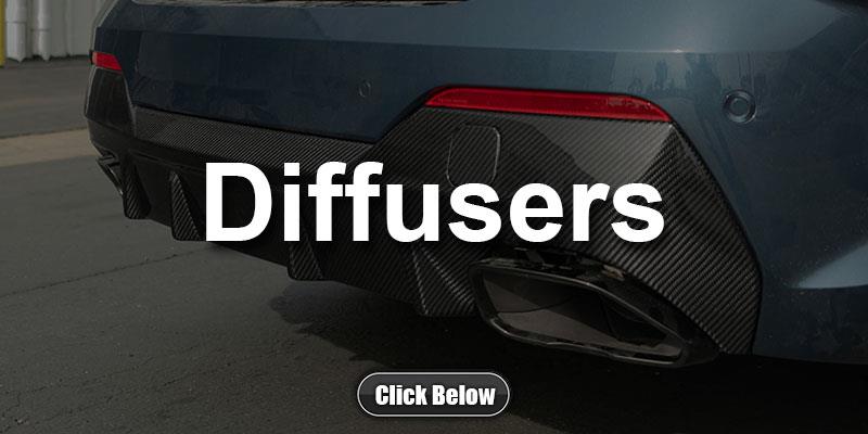 BMW G22 G23 4 Series Carbon Fiber Diffusers