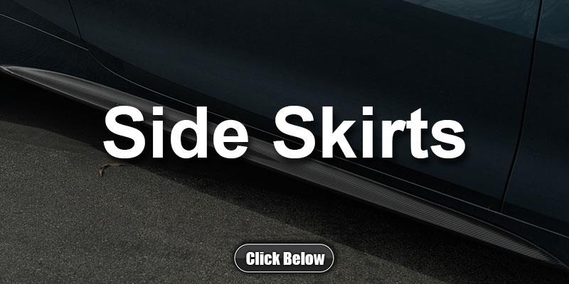 BMW G22 G23 4 Series Carbon Fiber side skirt extensions
