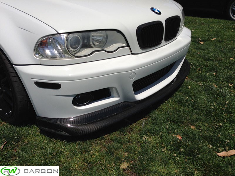 Bmw m3 e46 carbon fiber front lip #4