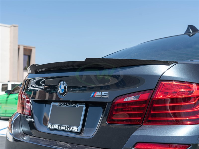 BMW F10 5 Series M4 Style Carbon Fiber Trunk Spoiler 528 535 550