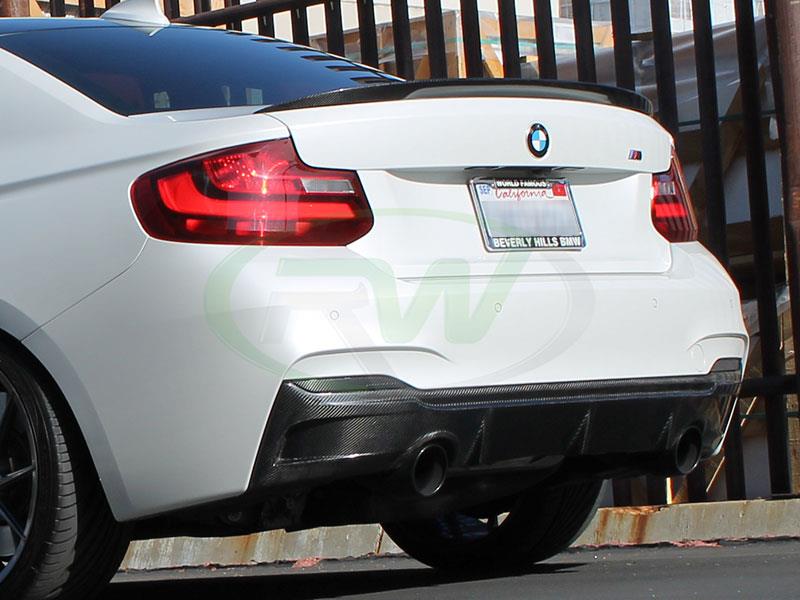  Performance Style Highkick Carbon Fiber Trunk Spoiler Wing Fits  for 2014-2017 BMW F22 2 Series 220 228I M235I M2 : Automotive