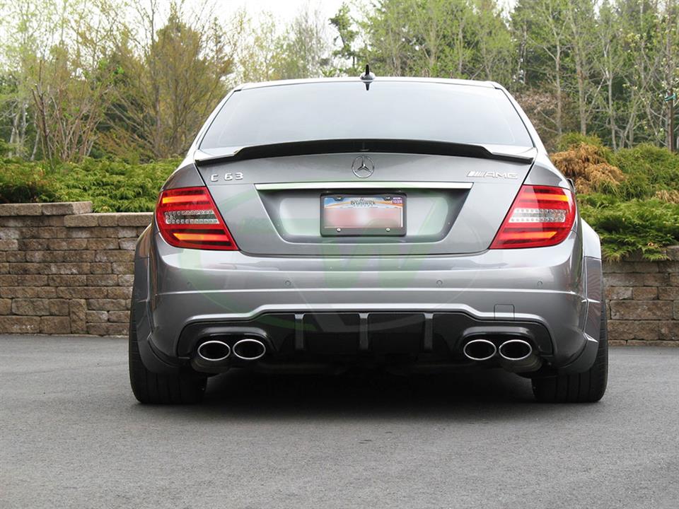AMG Style Rear Diffuser For Mercedes W204 C250 C300 C350 2012-15