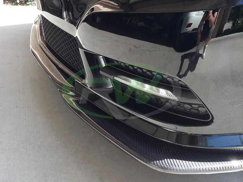 Mercedes W212 E350 E550 Godhand Style Carbon Fiber Front Lip Spoiler