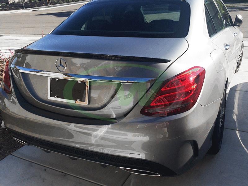 Mercedes W205 Carbon Fiber Trunk Spoiler (C300, C400, C63)