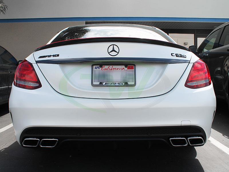 Mercedes W205 Carbon Fiber Trunk Spoiler C300 C400 C43 C63 Amg