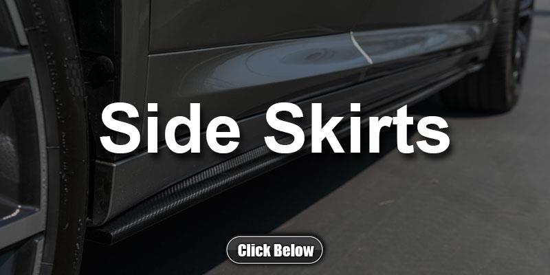BMW F98 X4M Carbon Fiber side skirt extensions