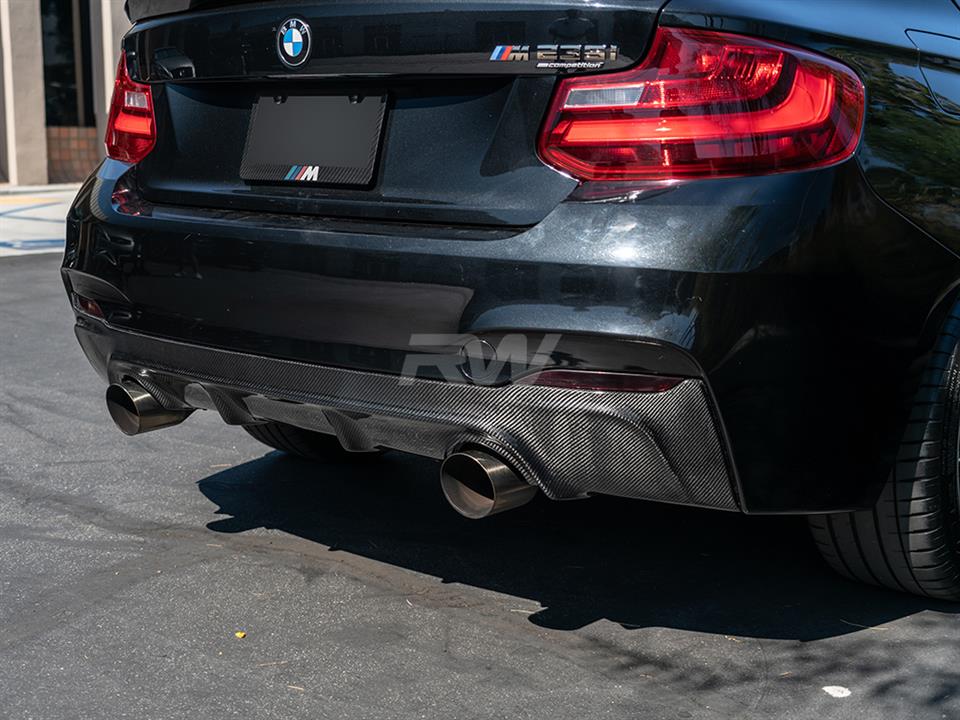 Carbon Fibre Performance Rear Diffuser for BMW M235i & M240i (2014