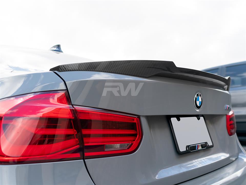 Gloss Black Finished M4 Style Rear Boot Spoiler wing For BMW 3