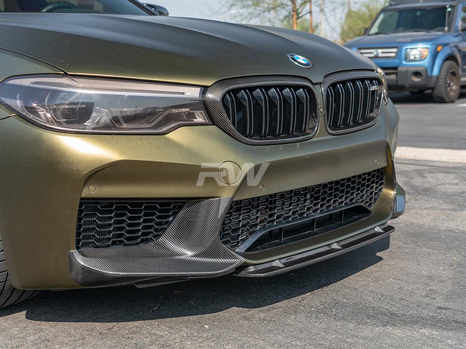BMW F90 M5 Carbon Fiber Center Lip Spoiler 2018-2020