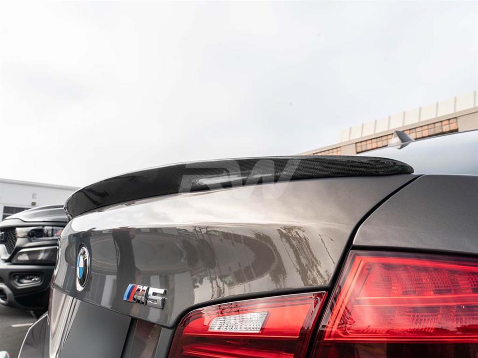 BMW F10 528 535 550 M5 Performance Style Carbon Fiber Trunk Spoiler