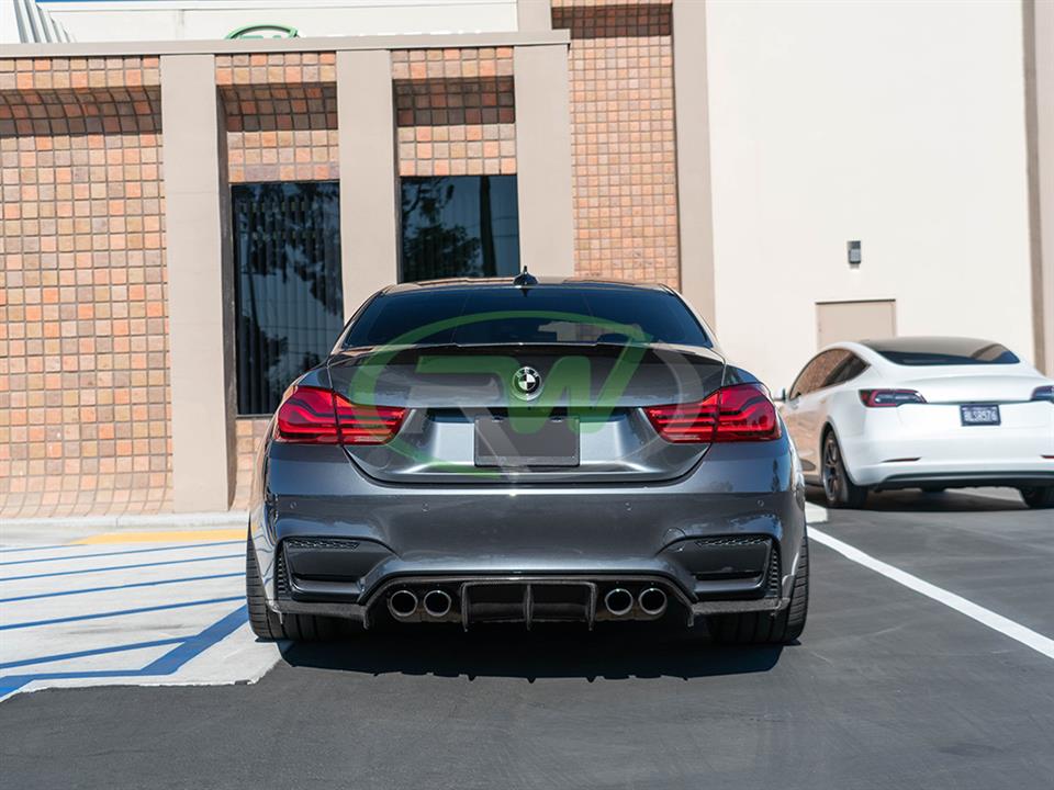 Bmw F82 M4 Performance Style Carbon Fiber Trunk Spoiler