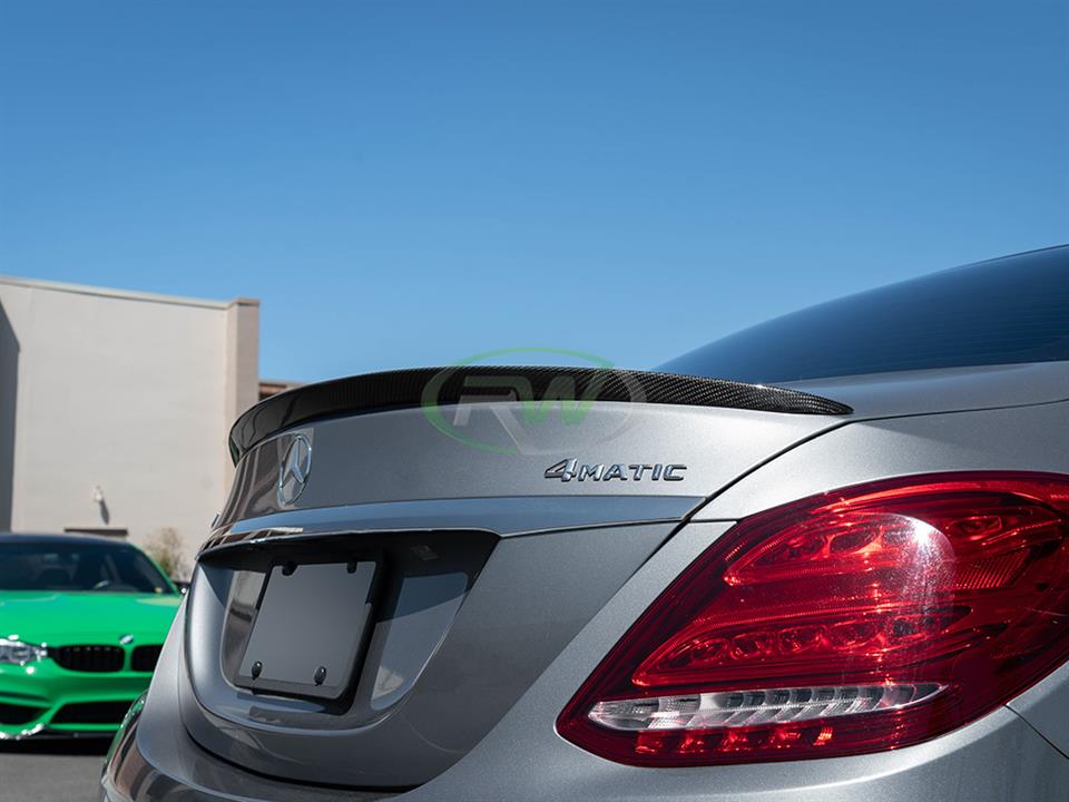 Mercedes W205 R Style Carbon Fiber Trunk Spoiler – JL Motoring