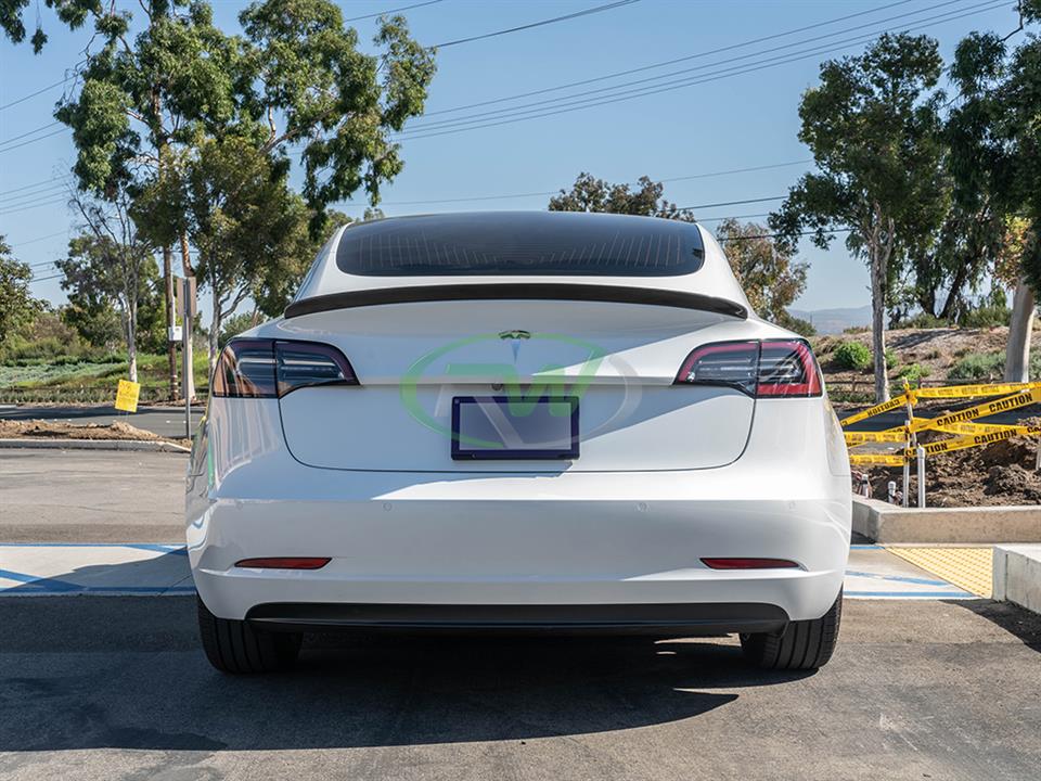 Tesla Model 3 Carbon Fiber Trunk Spoiler