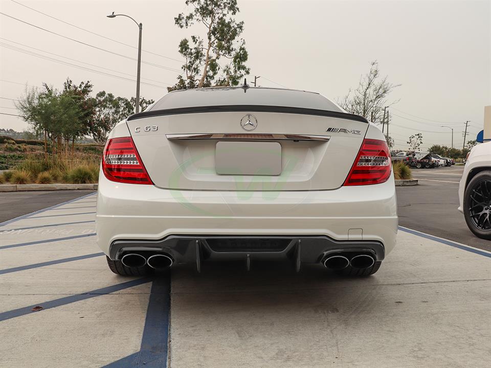 Mercedes W204 C63 AMG DTM Carbon Fiber Rear Diffuser C250 C350