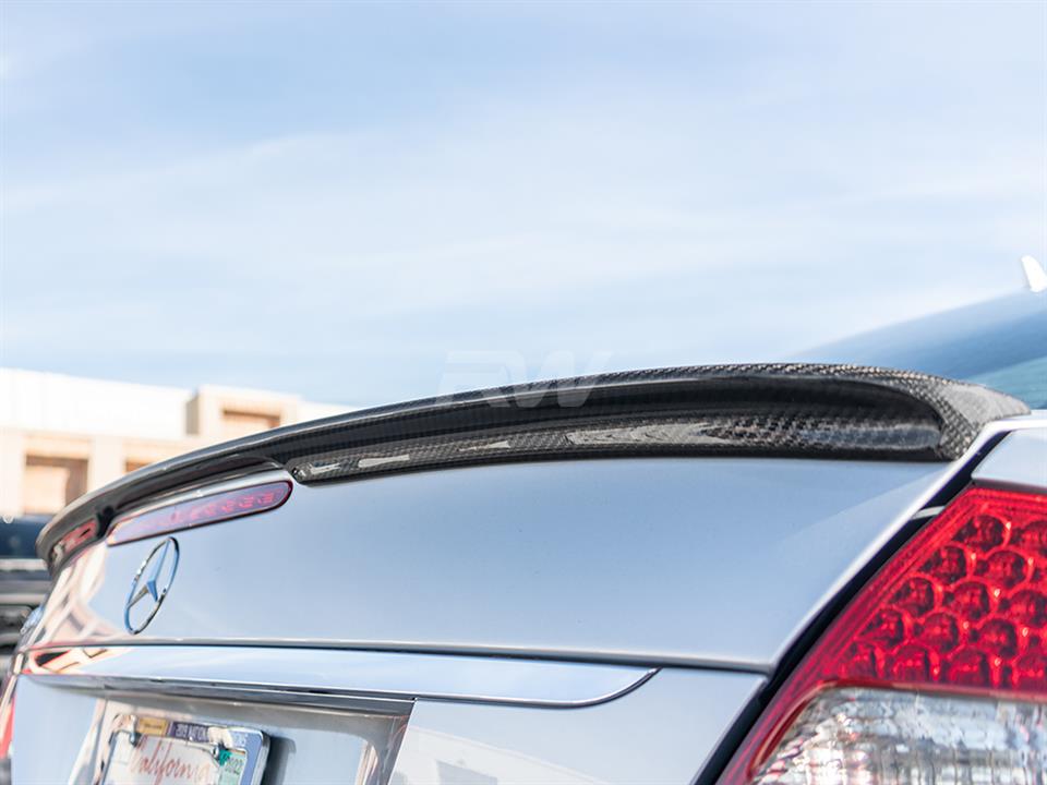 Mercedes W211 E Class Carbon Fiber Trunk Spoiler E350 E550 E55 E63 AMG