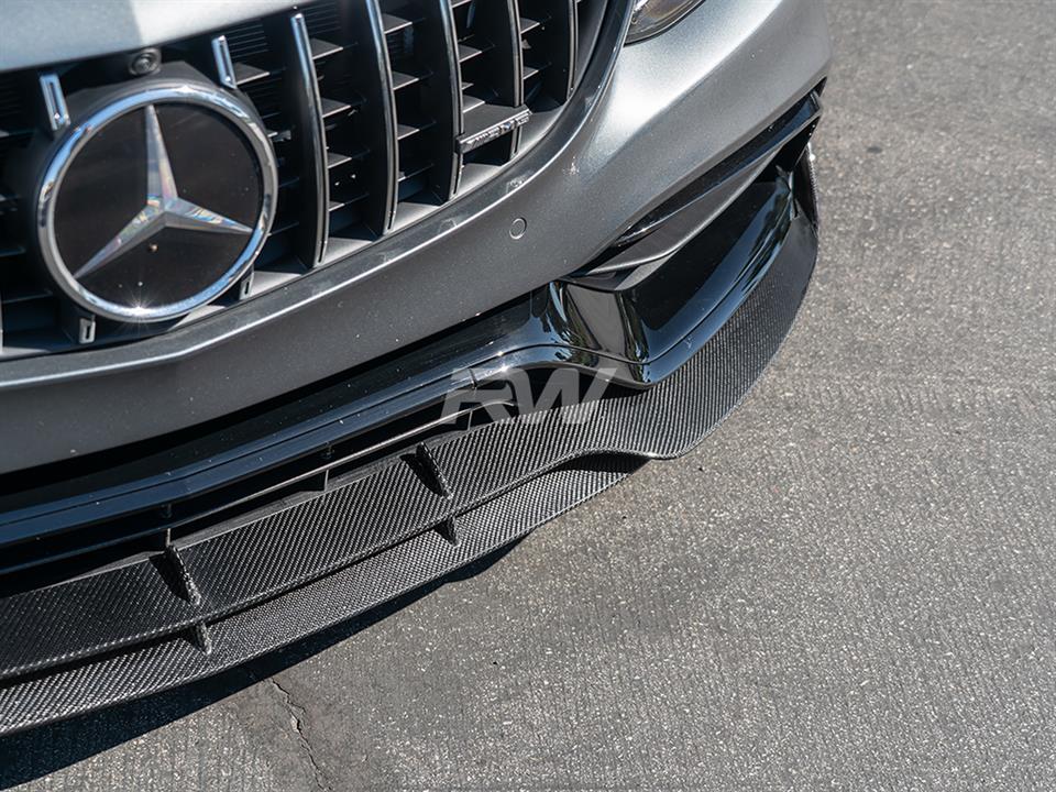 Mercedes W205 C63 AMG BRS Style Carbon Fiber Front Lip Spoiler