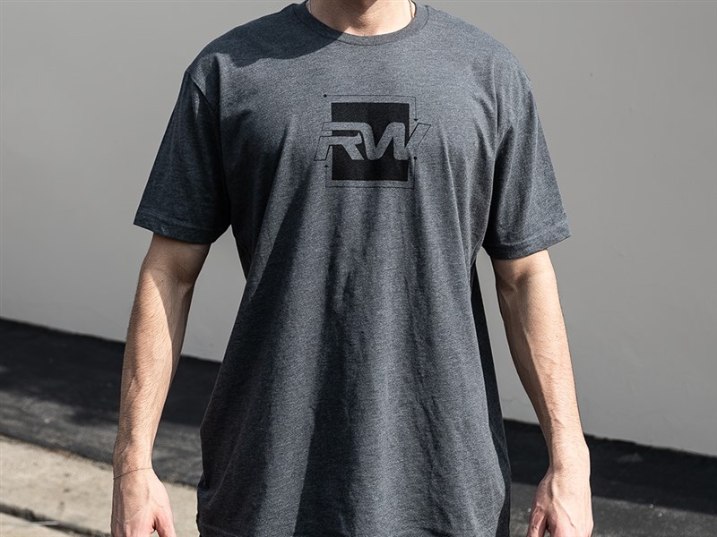 RW Carbon - Black Square Logo T-Shirt - Dark Grey