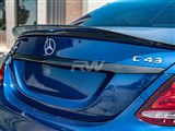 Mercedes W205 Sedan Carbon Fiber Trunk Trim / 