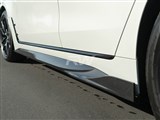BMW G26 4-Series SQ Carbon Fiber Side Skirt Extensions / 