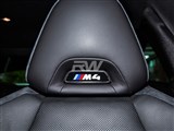 BMW M Carbon Fiber Seat Emblem Cover / 