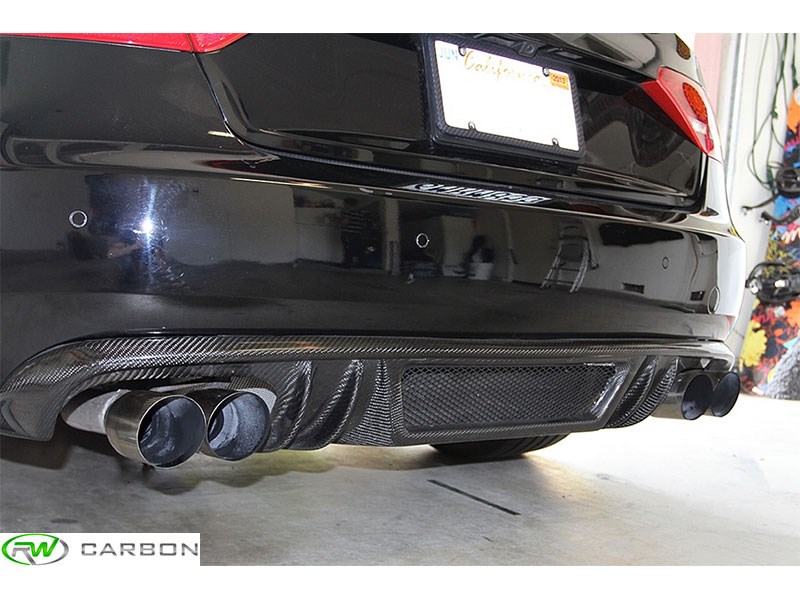 Audi B8 A4 S4 R Style Carbon Fiber Diffuser