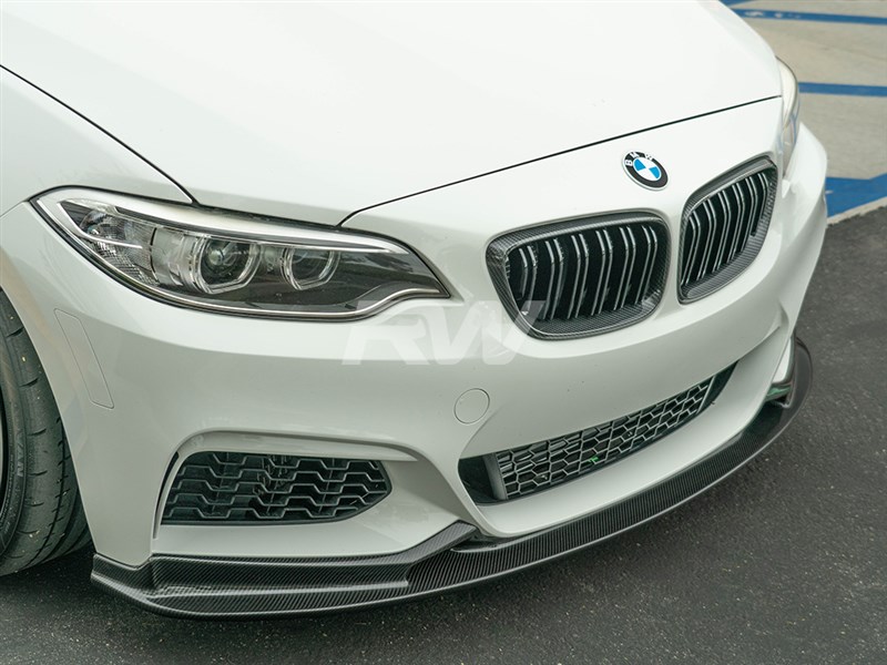 BMW F22/F23 228i M235i 230i M240i 3D Style Carbon Fiber Front Lip