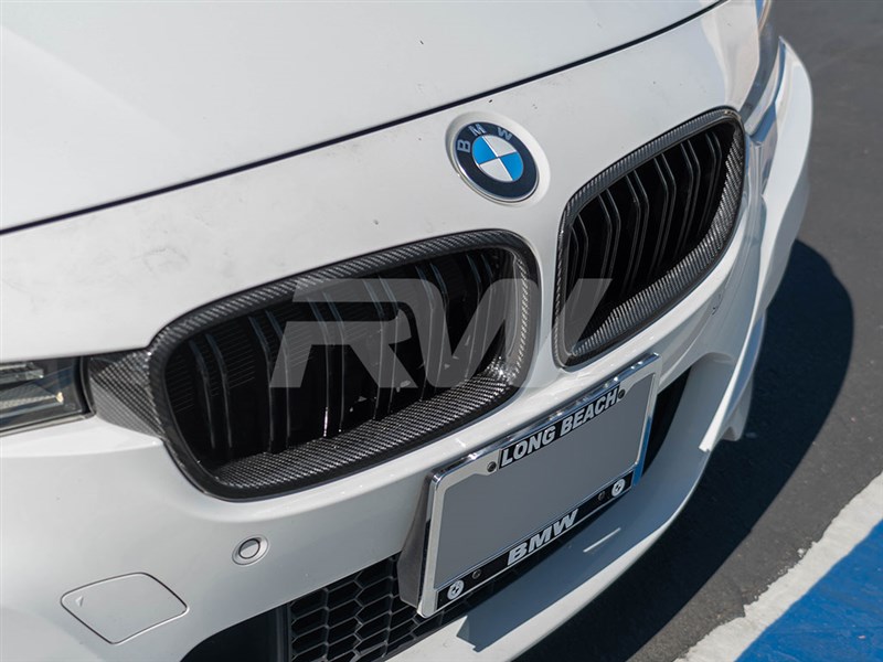 BMW F30/F31 Double Slat Carbon Fiber Grilles 320i 330i 328i 335i 340i