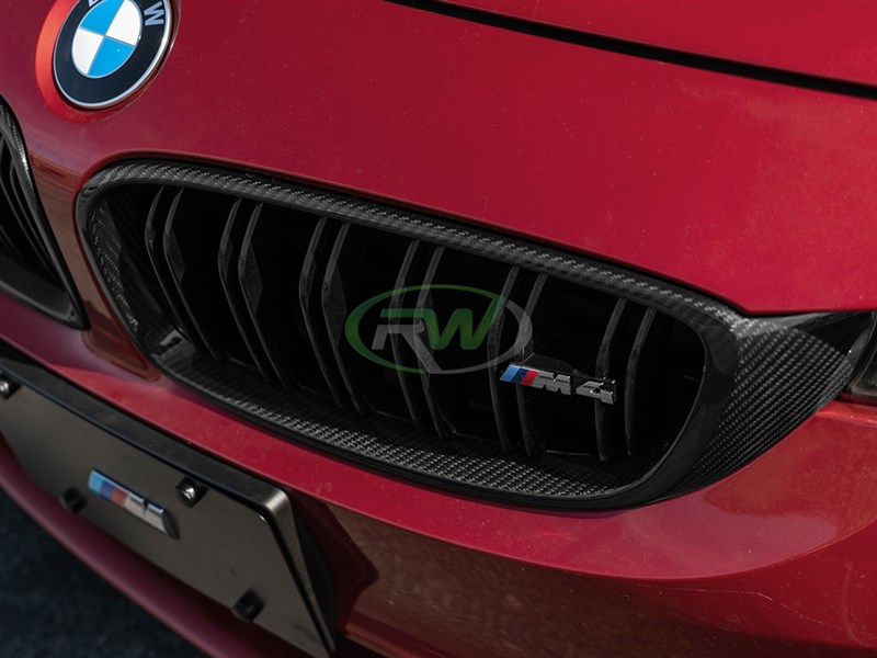 Pour BMW Série 4 F32 F33 F36 F82 Calandre Haricot Grille Carbon