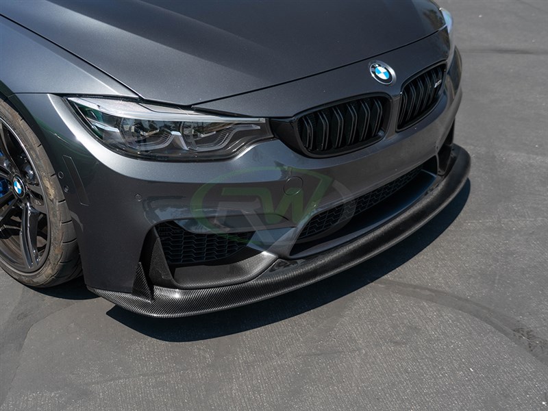 BMW F80 M3 F82 F83 M4 ENS Style Carbon Fiber Front Lip Spoiler