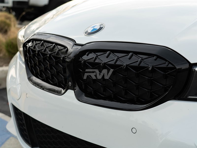 Glossy Black Front Kidney Grill Grille for BMW G20 G21 330i M340i 2019 2020  2021